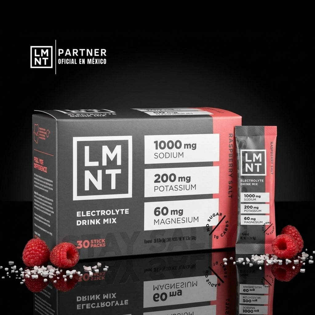 LMNT ELECTROLITOS | FRAMBUESA 30 STICKS