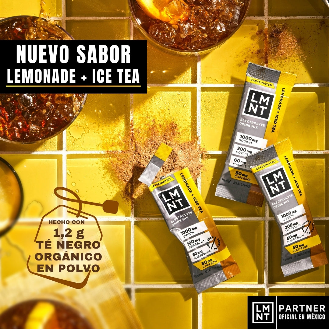 LMNT ELECTROLITOS | ICED TEA + LEMONADE 30 STICKS
