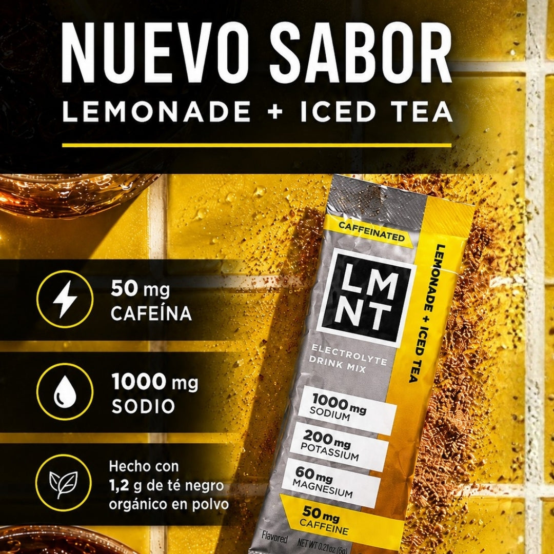 LMNT ELECTROLITOS | ICED TEA + LEMONADE 30 STICKS