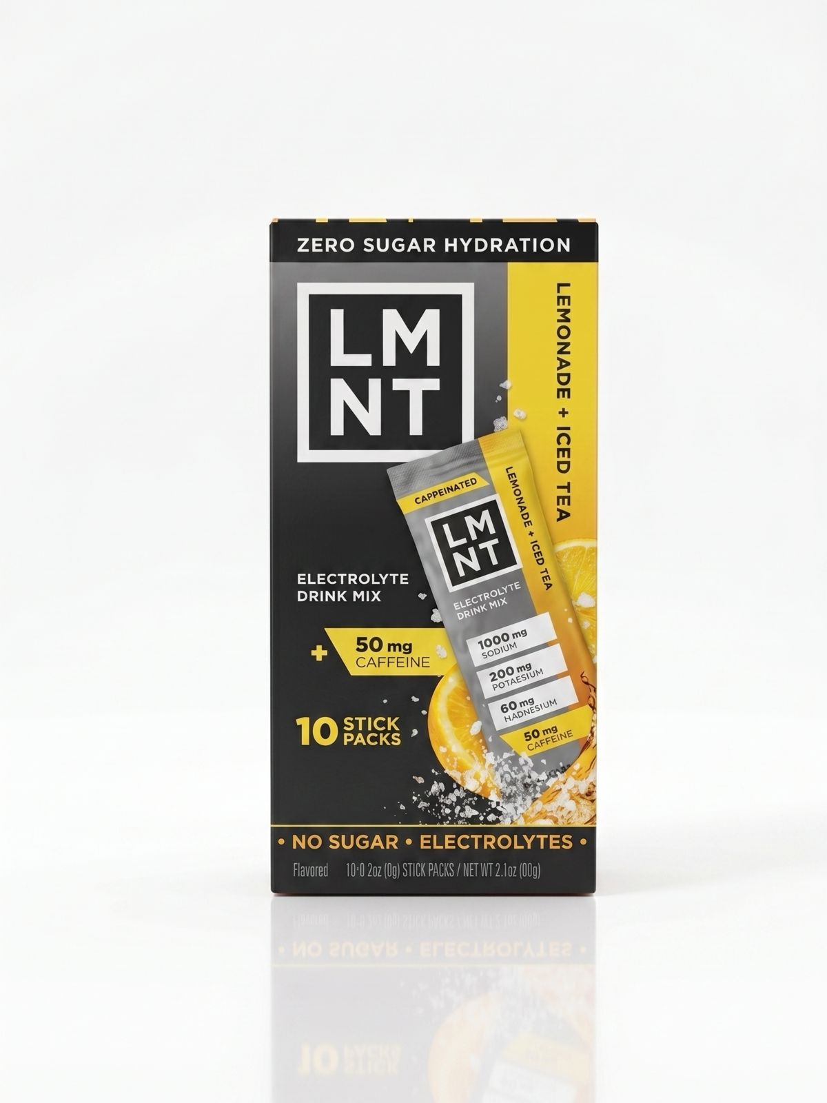 LMNT Lemonade Iced Tea Salt | 10 Sticks